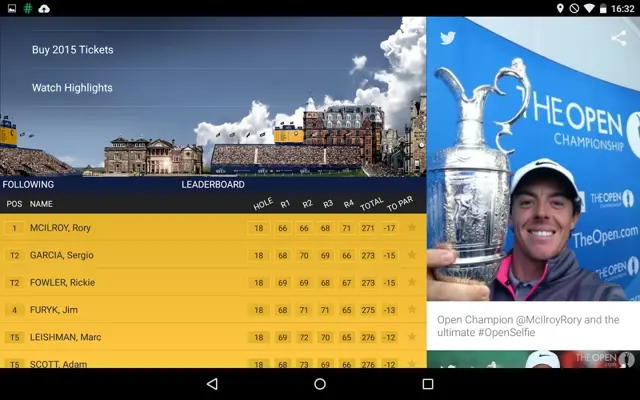 TheOpen android App screenshot 5